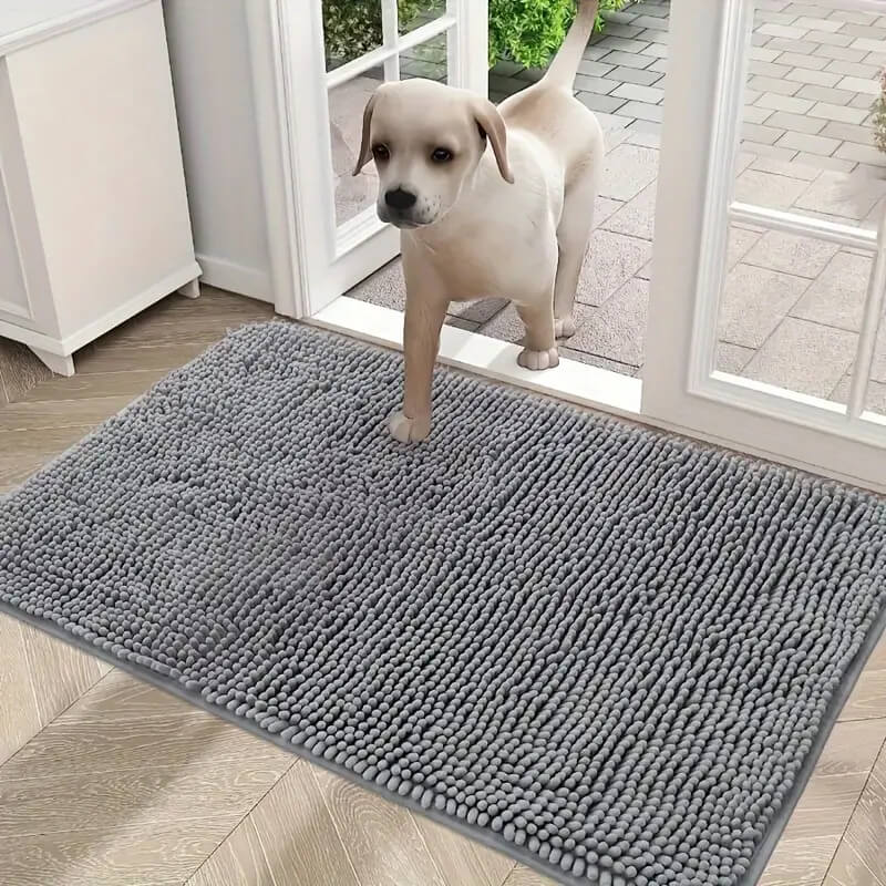 Dog Door Mat For Muddy Paws Absorbs Moisture And Dirt Absorbent