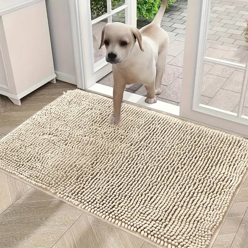 Dog Door Mat For Muddy Paws Absorbs Moisture And Dirt Absorbent