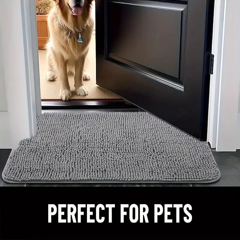 Dog Door Mat For Muddy Paws Absorbs Moisture And Dirt Absorbent