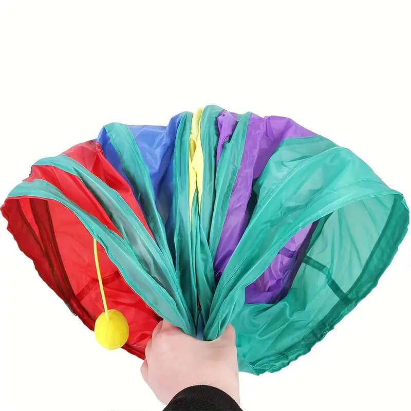 Foldable Cat Tunnel With Ball