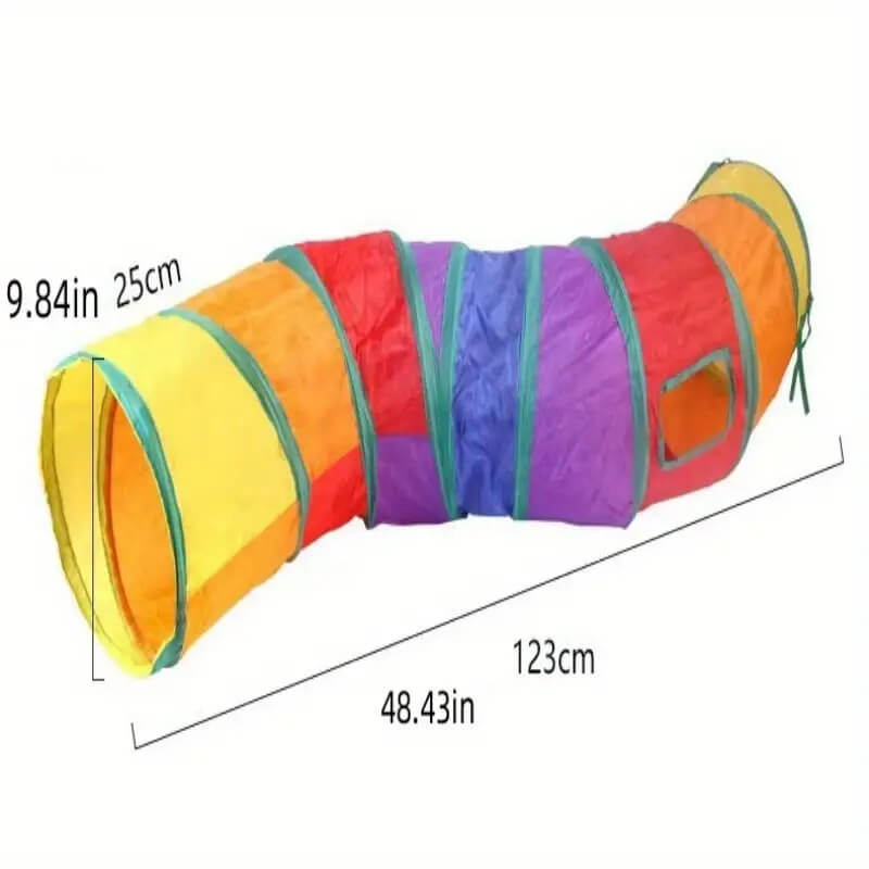 Foldable Cat Tunnel With Ball