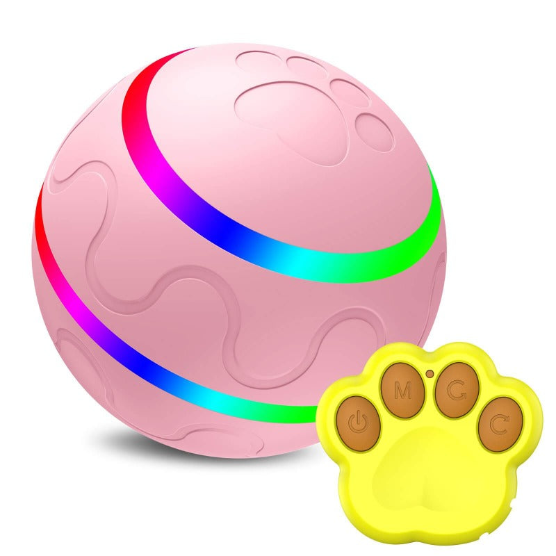 Smart Flash Rotating Jumping Rolling Pet Toy Ball