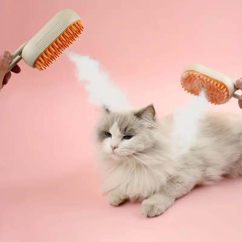 Steamy Electric Spray Pet Hair Brush