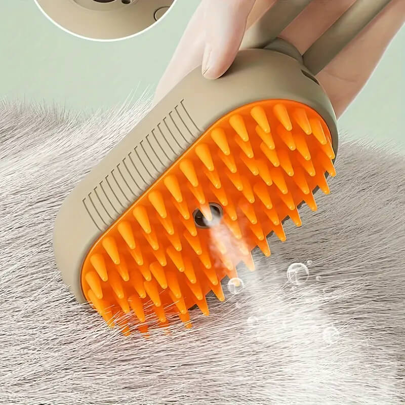 Steamy Electric Spray Pet Hair Brush