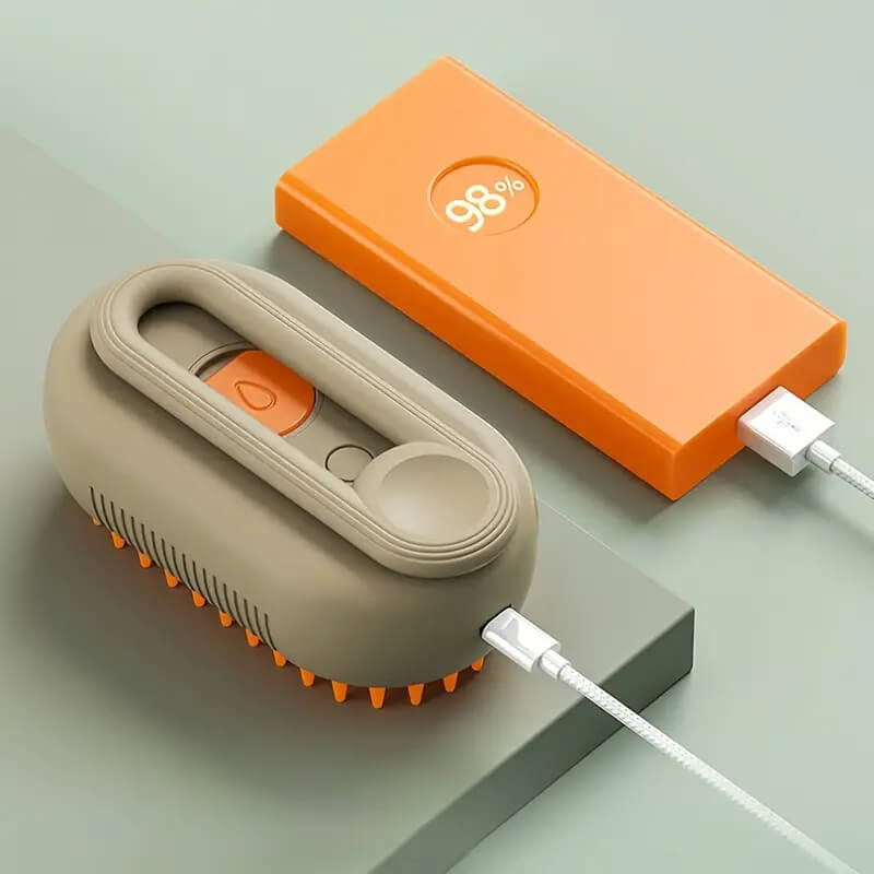 Steamy Electric Spray Pet Hair Brush