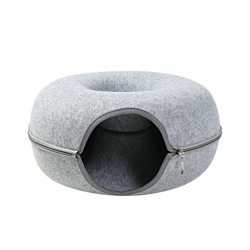 Cat Tunnel Bed, Cat Cave Bed ，Beds for Indoor Cats