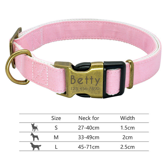 POD Custom Nylon Pet Collar