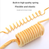 Durable Hanging Spring Plush Ball with Bell Cat Toy