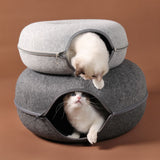 Cat Tunnel Bed, Cat Cave Bed ,Peekaboo Beds for Indoor Cat