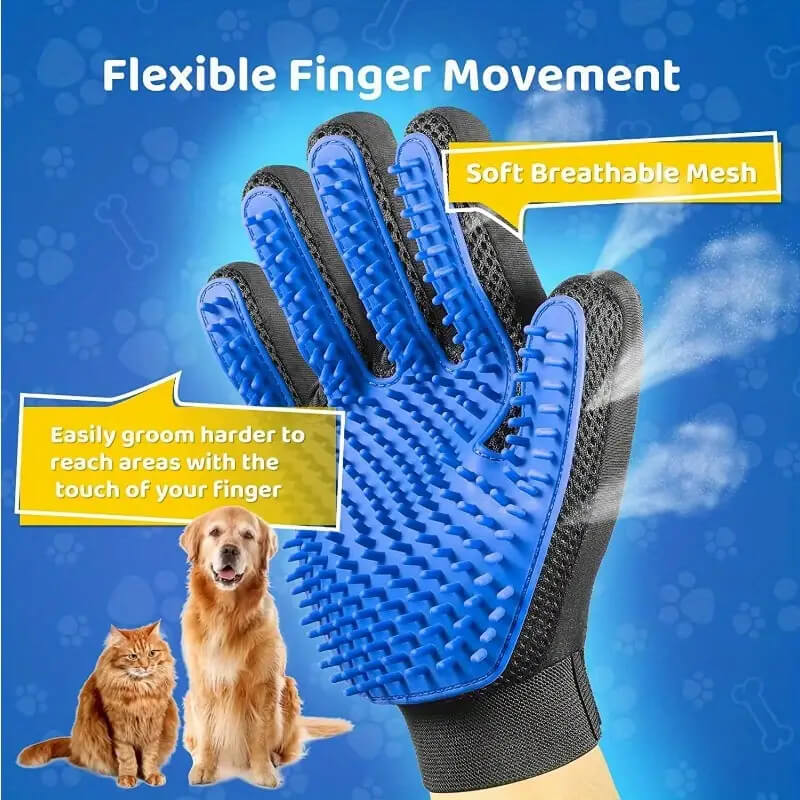 dog cat grooming gloves