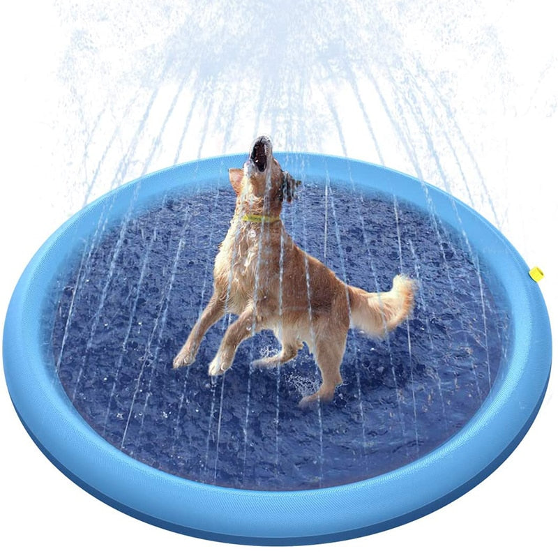 Splash Sprinkler Pad for Dogs Pet Swimming Pool Bathtub