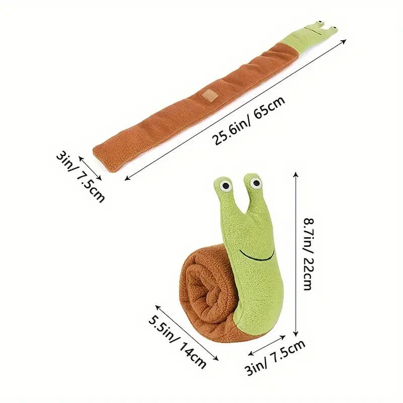 Interactive Snail Shaped Dog Slow Feeder Toy