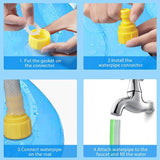 Splash Sprinkler Pad for Dogs Pet Swimming Pool Bathtub