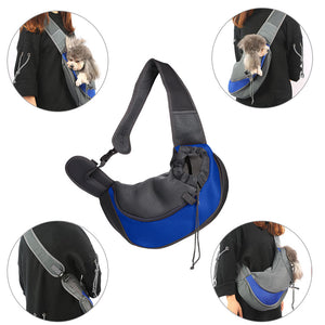 Outdoor Travel Mesh Oxford Pet Puppy Carrier Shoulder Bag