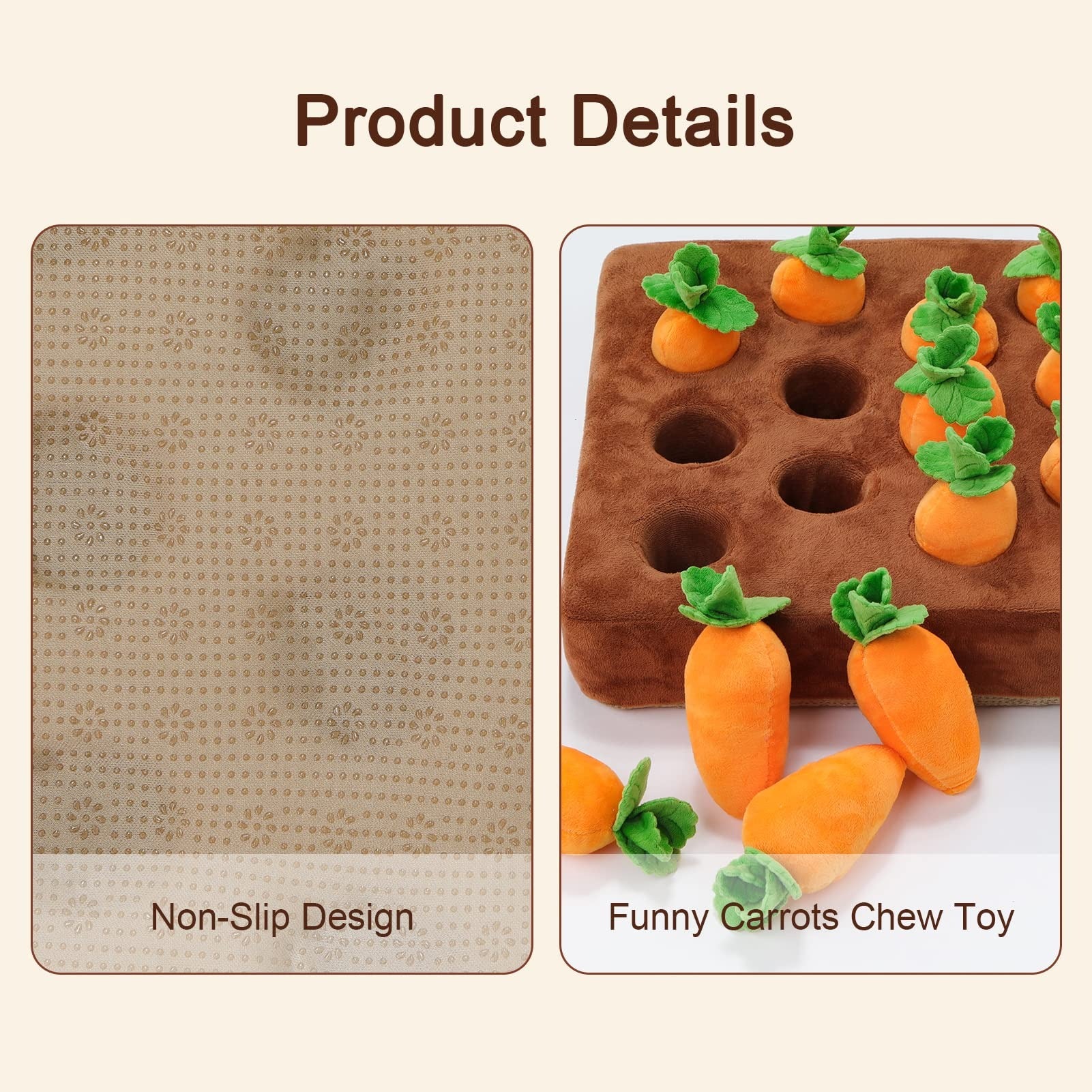 Carrot Farm Dog Chew Sniff Toys