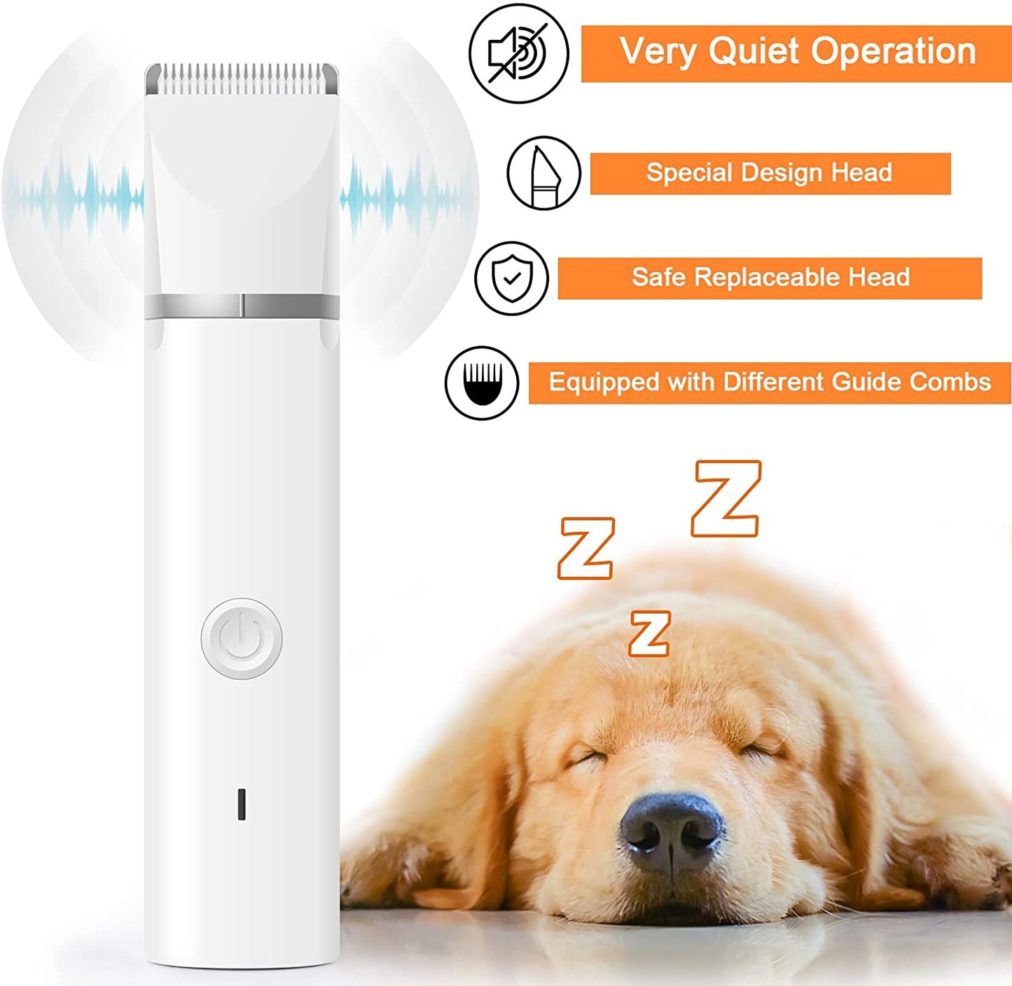 4 in 1 Dog Cat Clipper Hair Trimmer Nail Grinder Kit