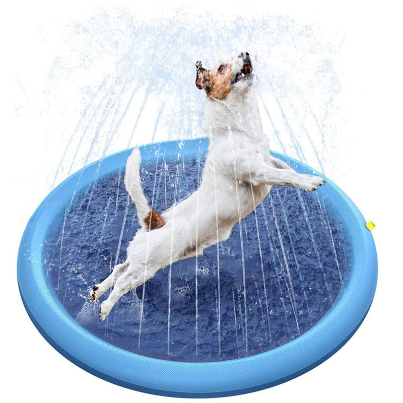 Splash Sprinkler Pad for Dogs Pet Swimming Pool Bathtub
