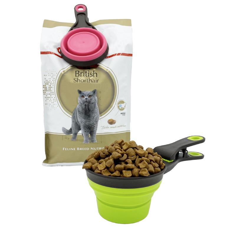 Collapsible Pet Scoop Silicone Measuring Cups