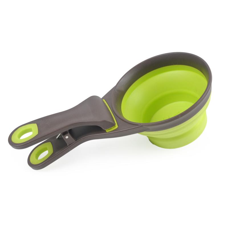 Collapsible Pet Scoop Silicone Measuring Cups