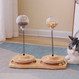 Turntable Spring Leaking Ball Cat Toy