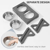 Elevated Pet Bowls 3 Adjustable Heights Lift Table