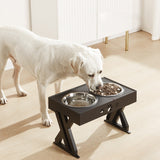 Elevated Pet Bowls 3 Adjustable Heights Lift Table