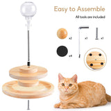 Turntable Spring Leaking Ball Cat Toy