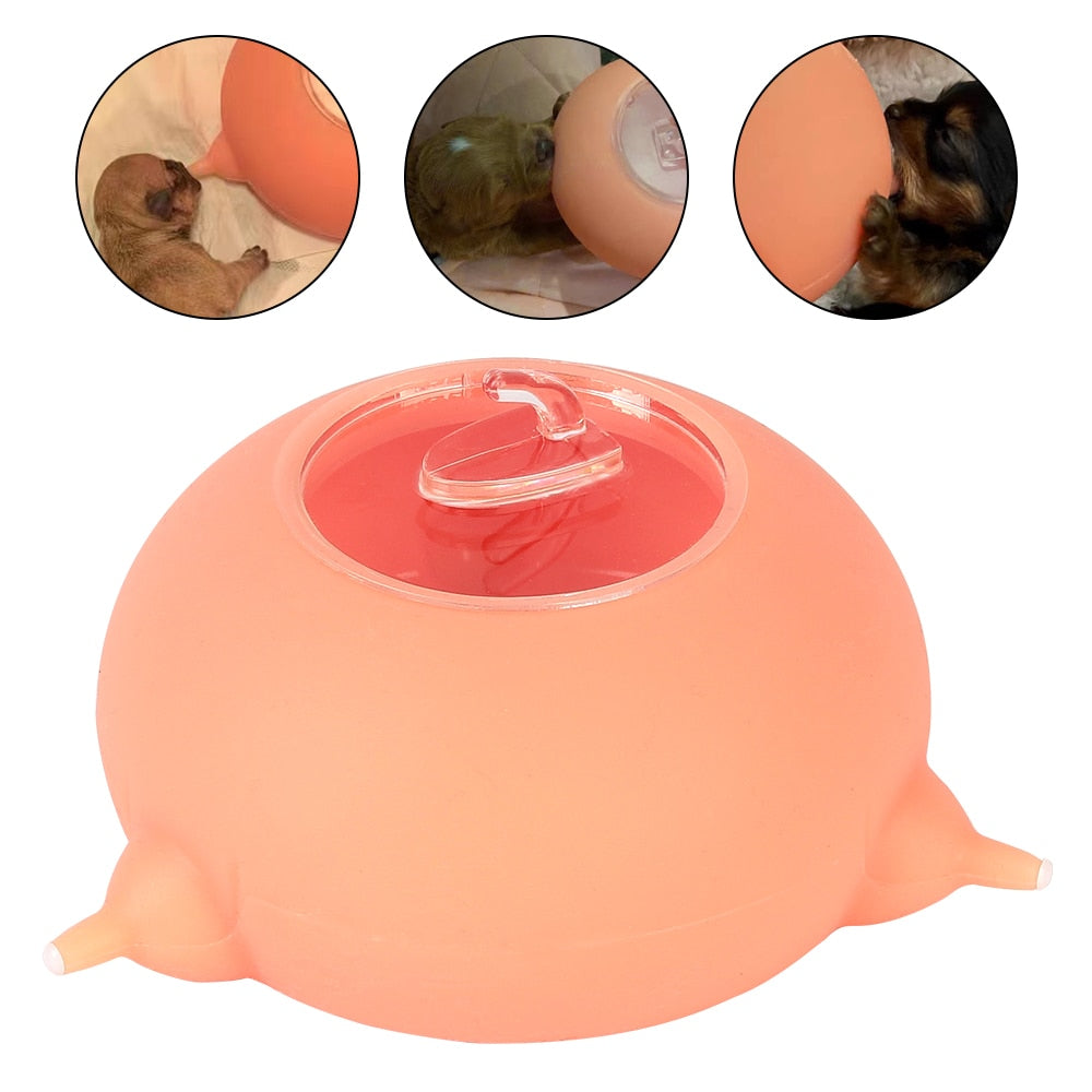Silicone Simulation Nipples Pet Feeder