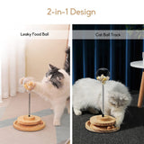 Turntable Spring Leaking Ball Cat Toy
