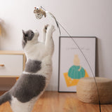 Simulation Bird Feather Interactive Wand Cat Toy