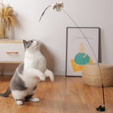 Simulation Bird Feather Interactive Wand Cat Toy