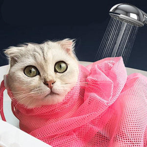 Mesh Bathing Cat Bag