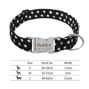 POD Custom Nylon Pet Collar