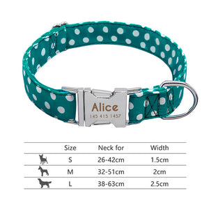 POD Custom Nylon Pet Collar