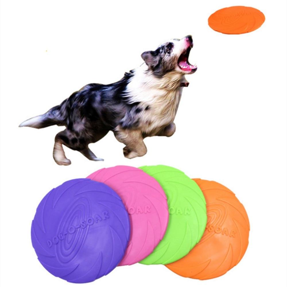 Soft Rubber Frisbee Dog Chew Toys