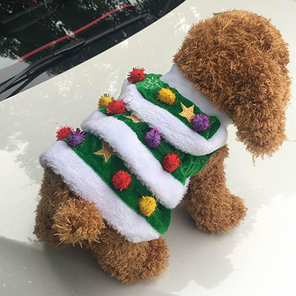 Christmas Tree Shaped Dog Clothes