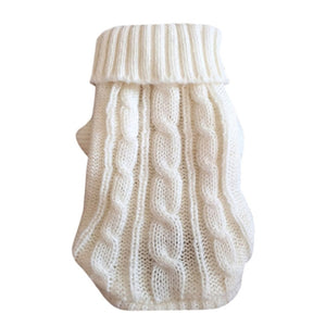 Classic Solid Warm Sweater For Cat