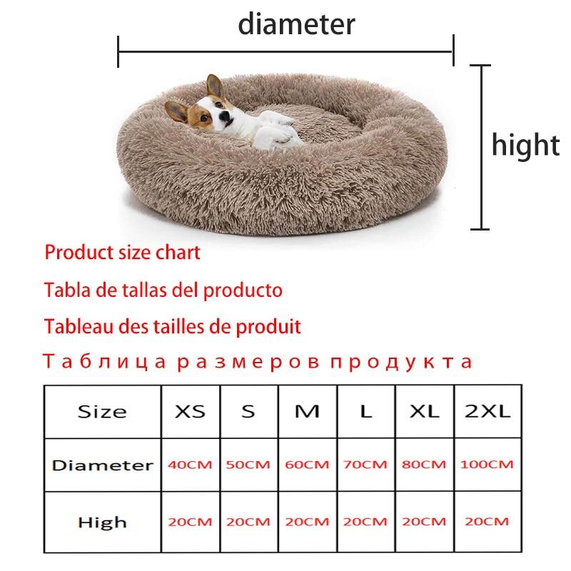 Long Plush Cushion Bed For Dog Cat