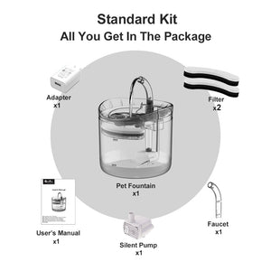 Automatic Cat Water Fountain With Filter