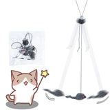 Cat Toy Hanging Door Retractable Rope Mouse Toy