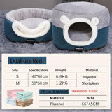 Cat bed with cushion
