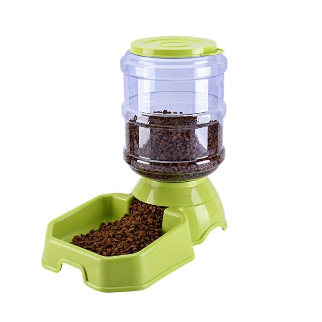 Automatic Dog Cat Food Feeder Water Dispenser