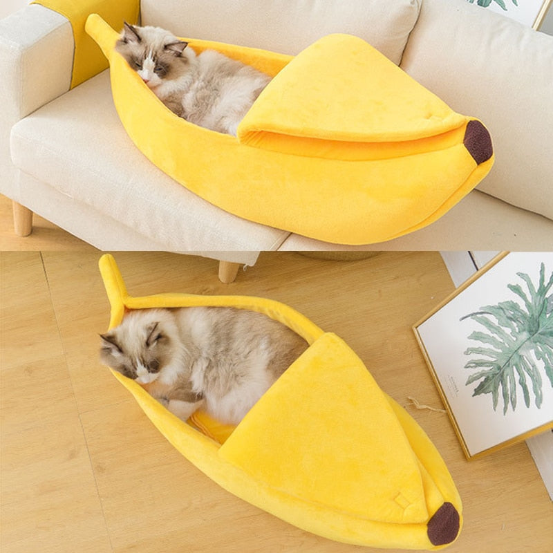 Funny Banana Cat Bed