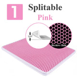 Cat Litter Mat Honeycomb Double Scatter Control Layer Mat for Kitty
