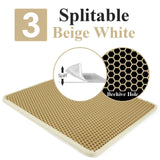 Cat Litter Mat Honeycomb Double Scatter Control Layer Mat for Kitty