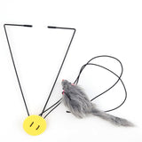 Cat Toy Hanging Door Retractable Rope Mouse Toy